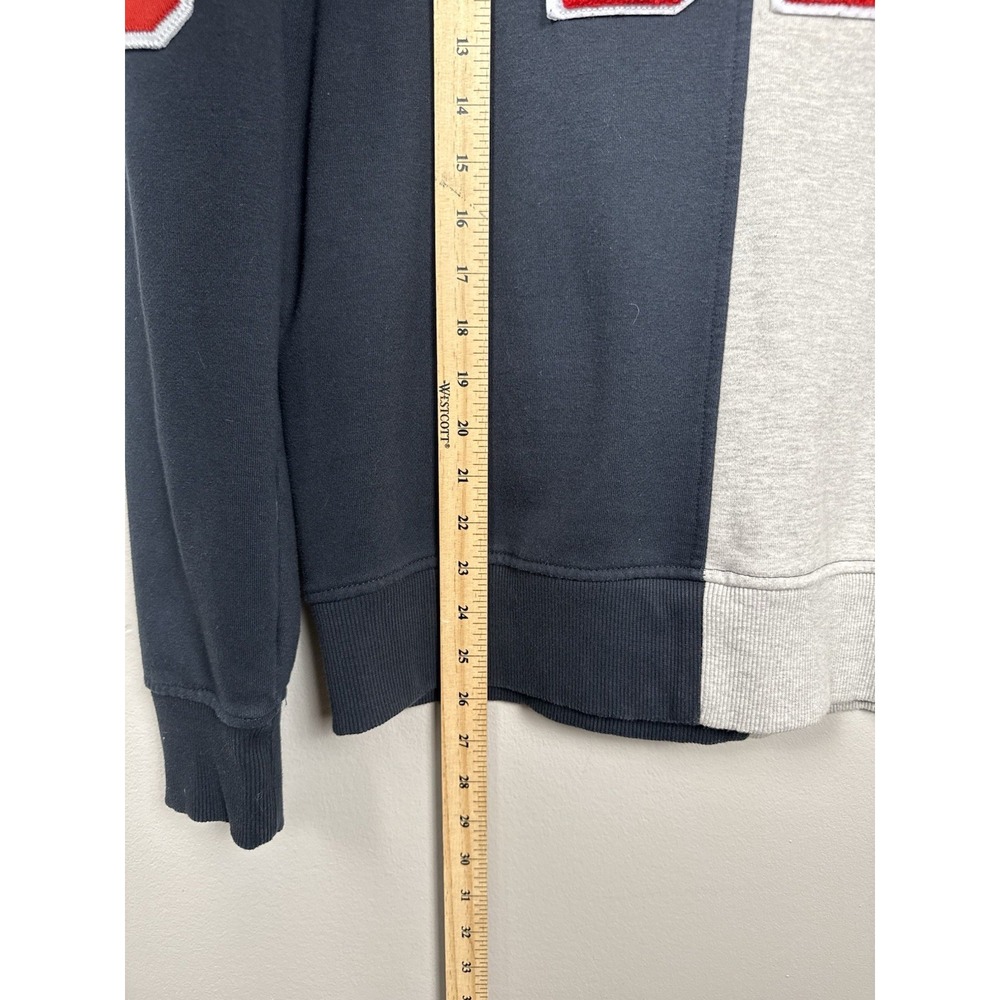Denim Distillery Heritage America 1776 Crewneck Sweatshirt Rugby Patchwork Y2K L - Picture 12 of 14